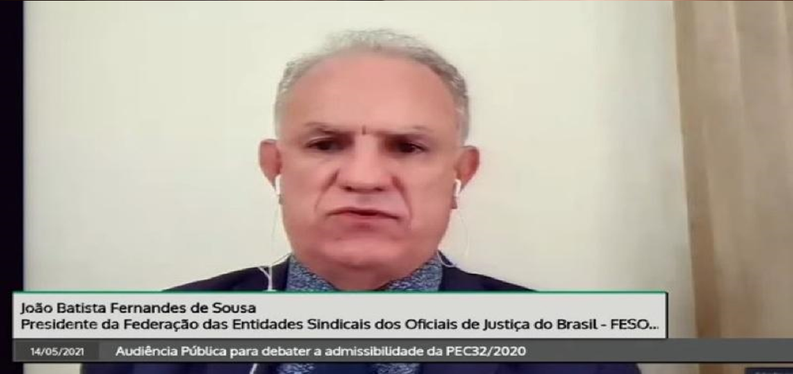 No momento, você está visualizando Em audiência na Câmara dos Deputados, João Batista destaca as dificuldades enfrentadas pelos Oficiais de Justiça no Brasil