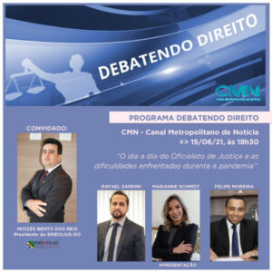 Leia mais sobre o artigo Programa Debatendo Direito com a participação do SINDOJUS-GO