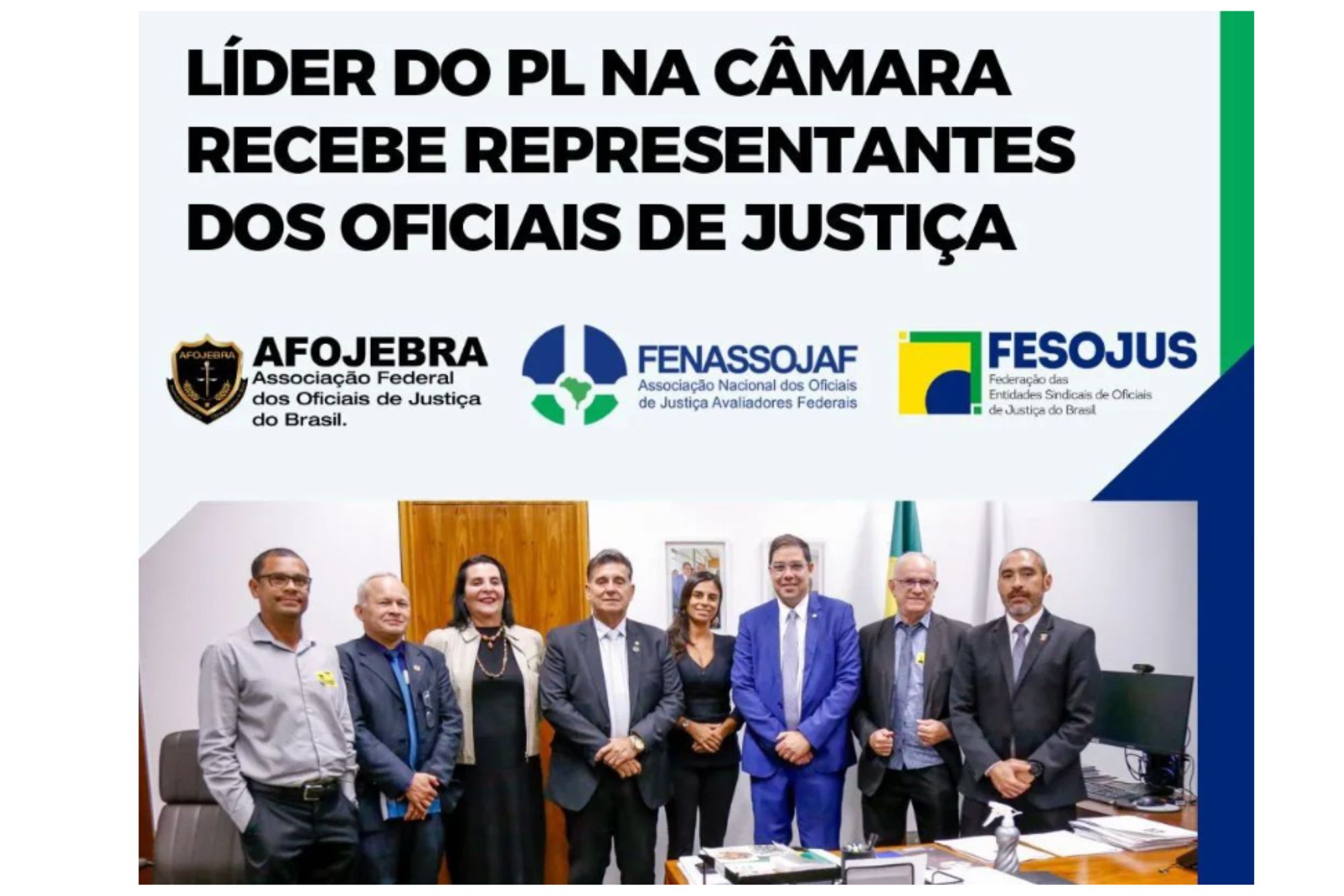 No momento, você está visualizando Líder do PL na Câmara recebe representantes dos OJ