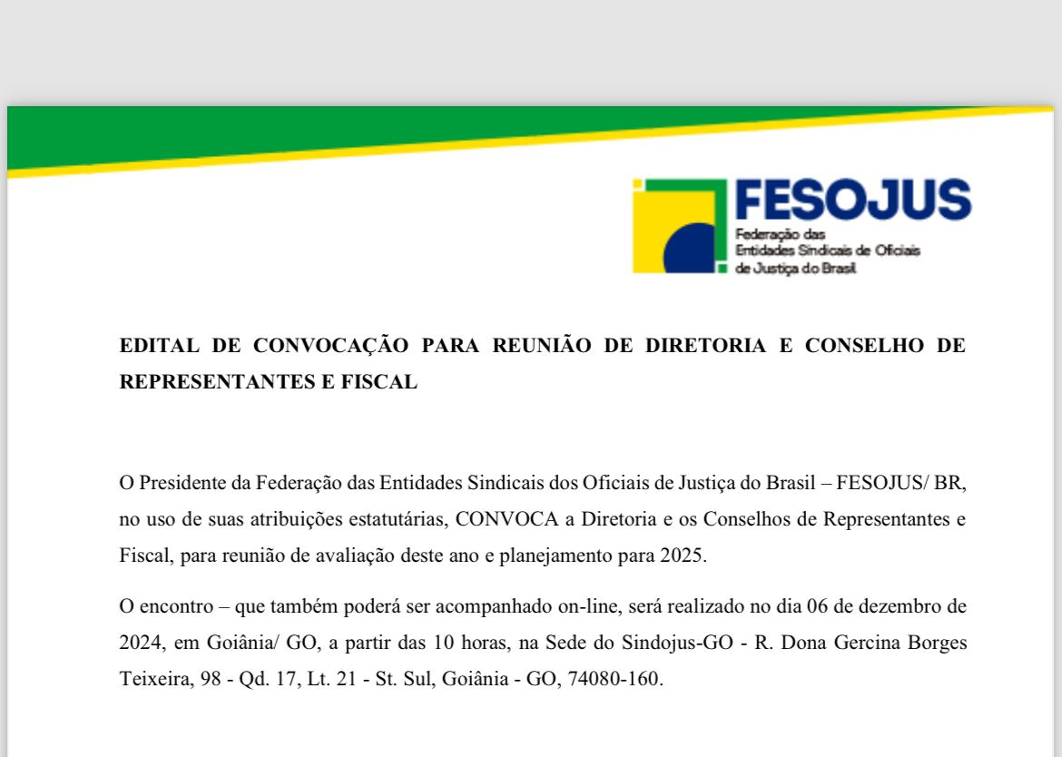 No momento, você está visualizando EDITAL DE CONVOCAÇÃO PARA REUNIÃO DE DIRETORIA E CONSELHOS DE REPRESENTANTES E FISCAL